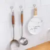 Cam Yapışkanlı Tekli Askı Şeffaf Demir Uçlu