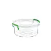 7,5x19 cm yeşil Plastik Yuvarlak Saklama Kutusu 1.2 Litre