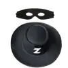 Maske Zorro Şapka Set Yetişkin