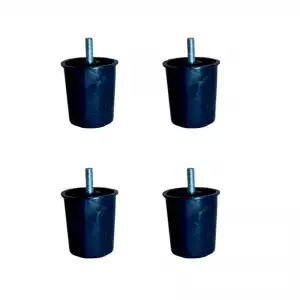 Baza Plastik Ayak - 58MM - Siyah M.3/8 HKS277 - 4 Adet