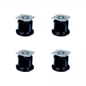 Bekleme Ayak Tablalı - 50MM - Siyah HKS280 - 4 Adet