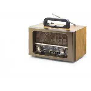 Bluetooth Nostaljik Hoparlör Fm Kumandalı 31 X 17.7 X 19.9 Cm NS6670BT