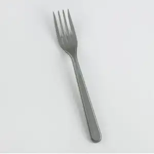 Gri Renk Lüks Plastik Çatal 25 Adet