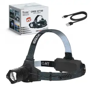 GT100 LED Şarjlı Kafa Lambası Güçlü Aydınlatma Yüksek Performanslı Profesyonel Model WT-628