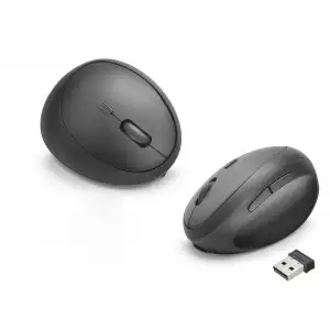 Kablosuz Ergonomik Dikey Mouse Dual Mod 3200 Dpi 6 Tuş Bilek Dostu - Siyah ND1210