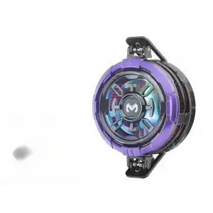 Manyetik Klipsli Telefon Soğutucu Fan Rgb Mor Siyah CX08AI