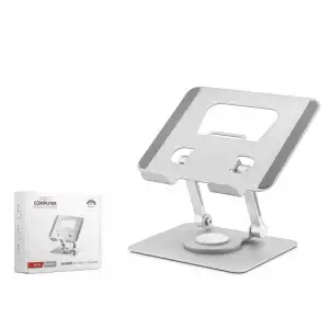 Metal 360 Derece Dönebilen Kompakt Tablet Ve Laptop Standi - Silver HDX8020