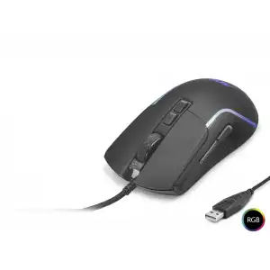 Mouse Optik 1200–2400 Dpi Usb Rgb - Siyah GM170B/LA