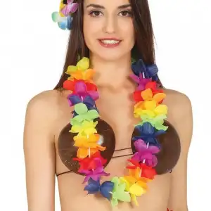 Rengarenk Hawaii Boyun Çelengi Partisi Kolyesi 1 Adet