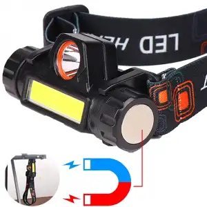 Şarjlı Dayanıklı Balıkçı Kafa Lambası Güçlü LED Aydınlatma Suya Dayanıklı Model WT-056