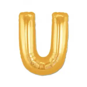 U Harf Folyo Balon Altın Renk 40 inç
