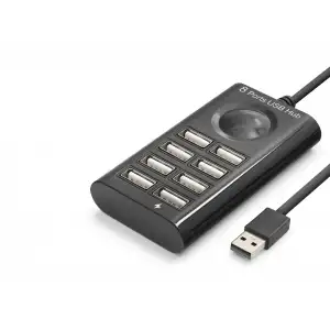 USB Hub 8 Port 480 Mbps 1 M Siyah HDX7052