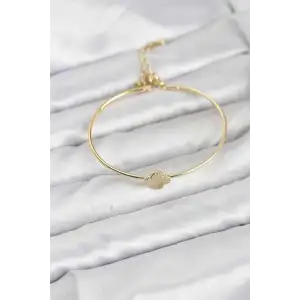 Yonca Model Gold Renk Kadın Bileklik TJ-BB8232