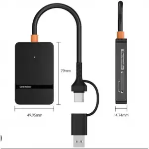 ZR783 Ads-316 Type-C + Usb 8 İn 1 Card Reader 5Gbps