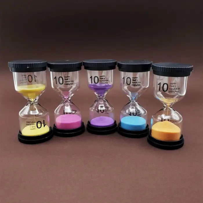 10 X 4.5 Cm Plastik Kum Saati 10 Dakikalık
