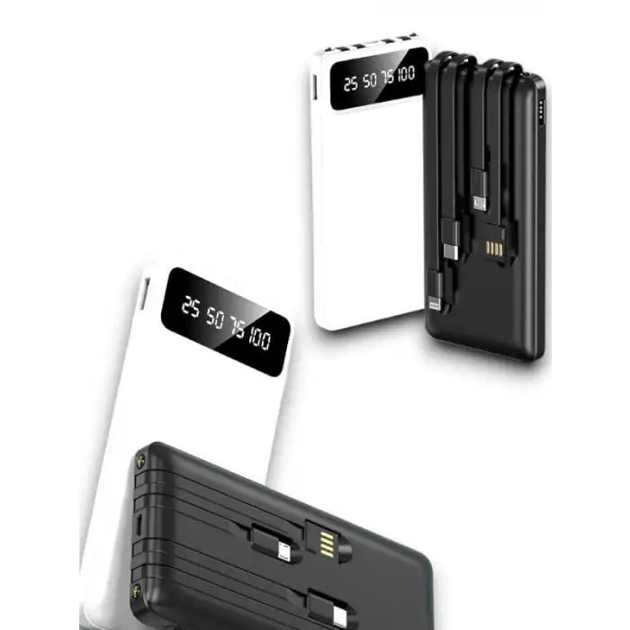 Hızlı Şarj Özellikli 20.000 Mah Powerbank 4 Çıkışlı Siyah