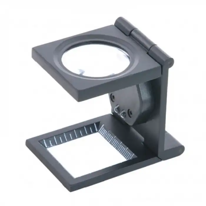 Cam 25x25 Mm Full Çelik Kaplı Katlamalı Büyüteç B