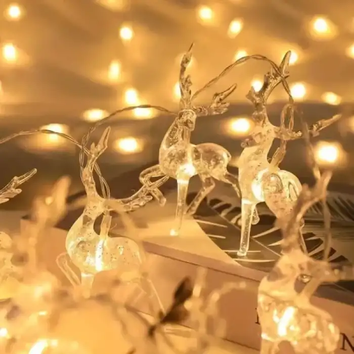 Geyikli LED Işık 2m 10lu Set Dekorasyon