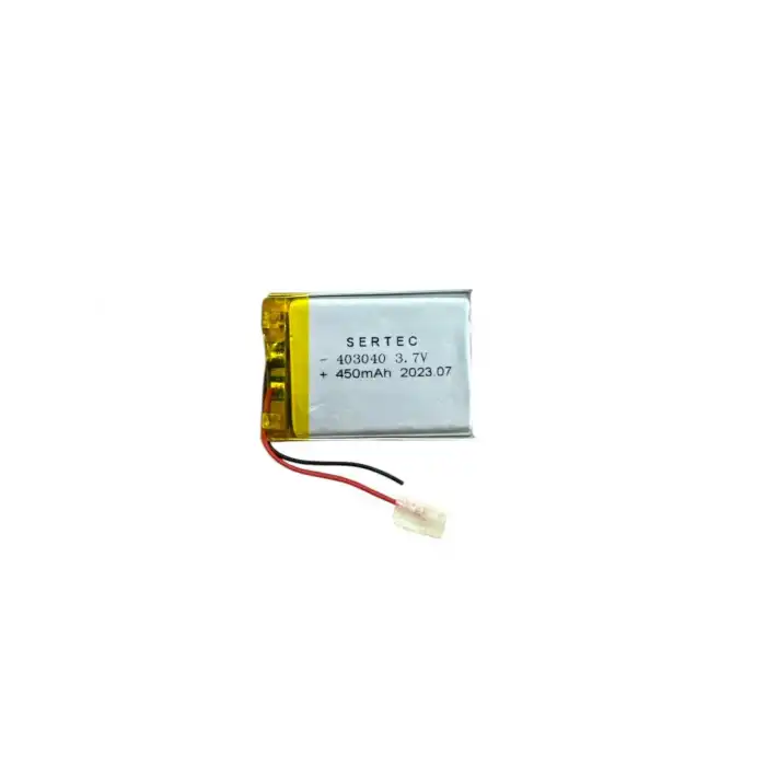 Li-Polymer Pil 3.7V 450mAh Devreli 1.5A