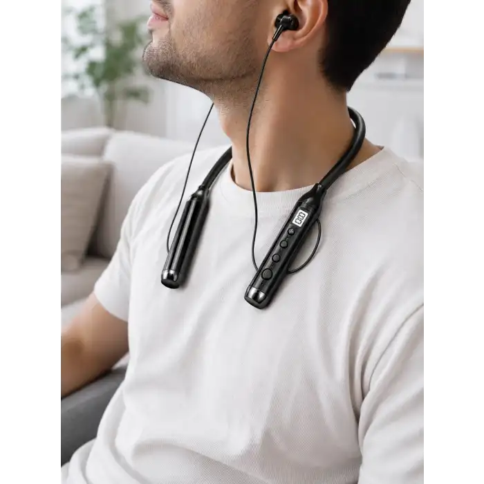 Boyun Tipi Bluetooth Kulaklık 600 Saat Müzik Süresi