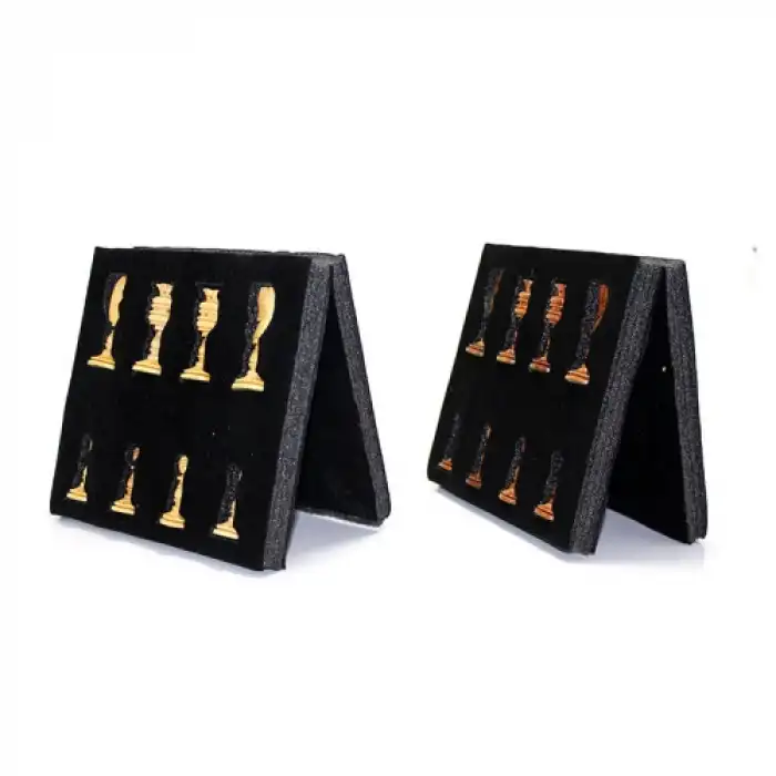 Premium Ahşap Satranç Taşı Seti 32 Adet Oyun Aksesuarı