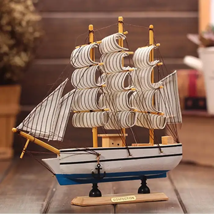 19 Cm Ahşap Yelkenli Gemi