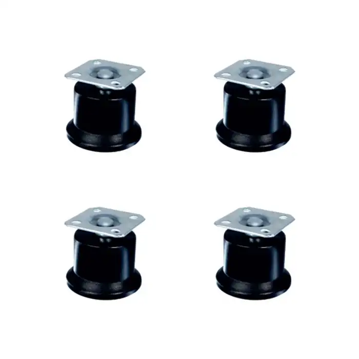 50MM Ölçülü Bekleme Ayak Tablalı Siyah 4 Adet