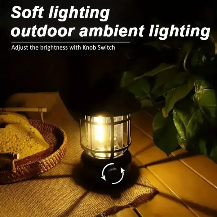 Dimerli Led Kamp Lambası ve Bluetooth Hoparlör 1 Adet