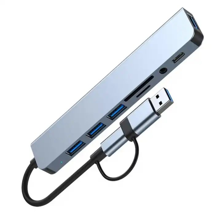 Çok Fonksiyonlu 8li Type-C USB Çevirici HDMI Uyumlu