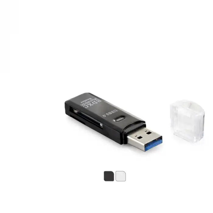 Hızlı Veri Aktarımına Sahip USB 3.0 Micro SD Kart Okuyucu Siyah