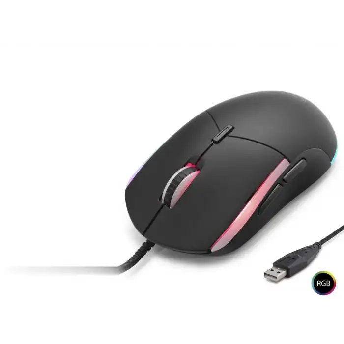 Ergonomik RGB Oyun Mouse 3600 DPI - Siyah