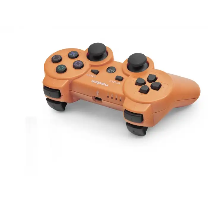 Turuncu Kablosuz Gamepad PS3 Uyumlu Bluetooth Kontrolcü