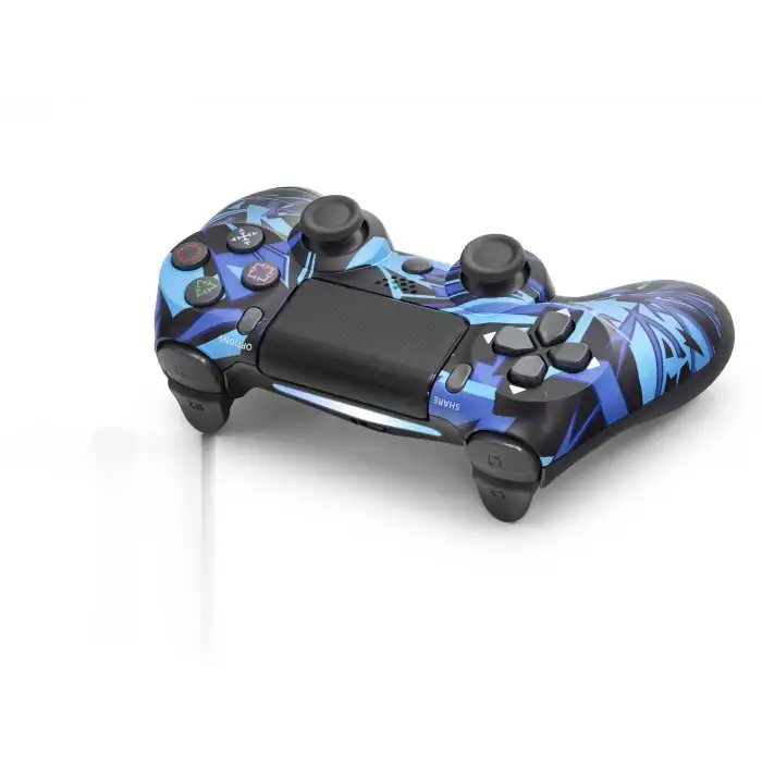 Mavi Siyah Oyun Kontrolcüsü PS4 Uyumlu Bluetooth