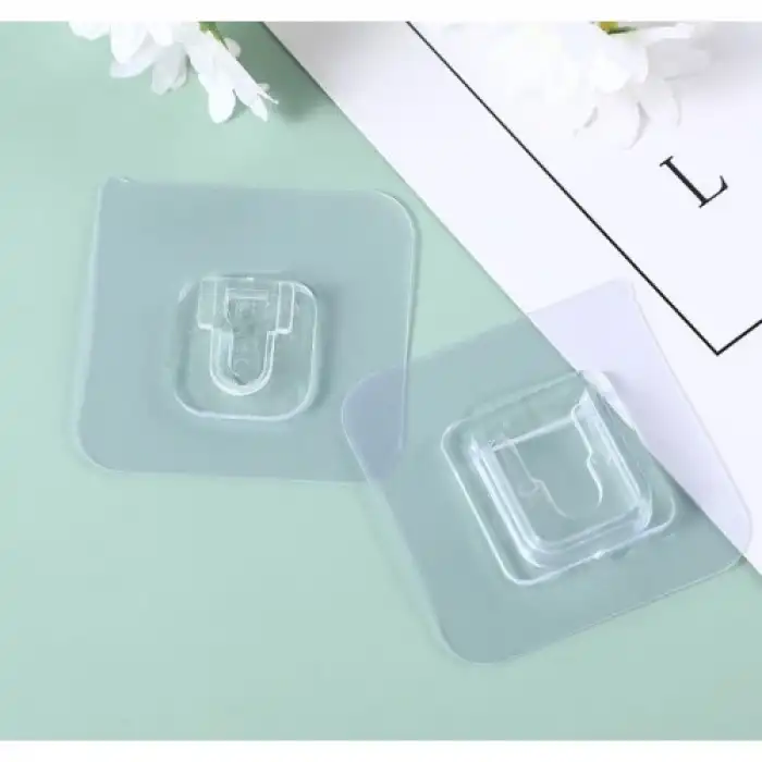 Şeffaf Geçmeli Klips Eşya Sabitleme Askısı 5 Set