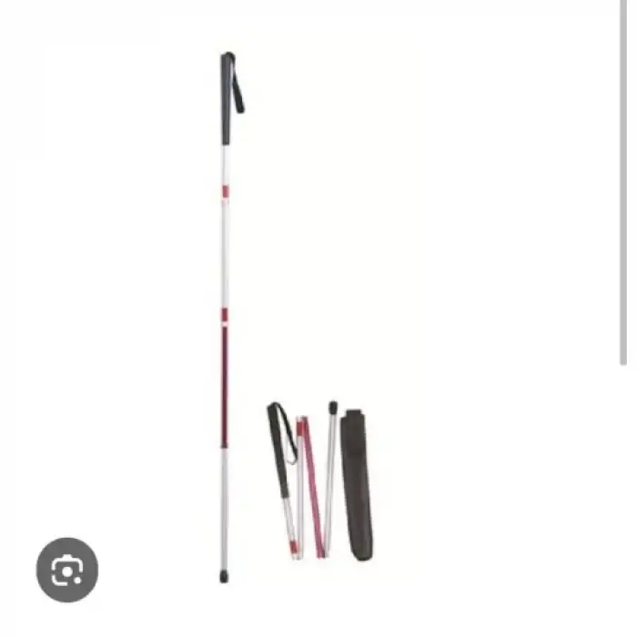 Bağımsızlık Sembolü Beyaz Baston 120 cm Katlanabilir