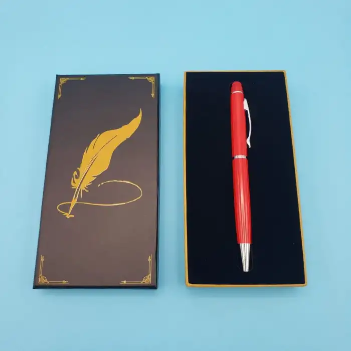 17 Cm Metal Kalem Hediyelik Kırmızı