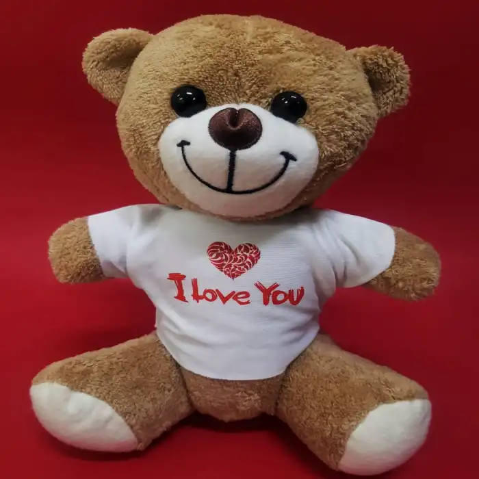 25 Cm I Love You Tişörtlü Ayı