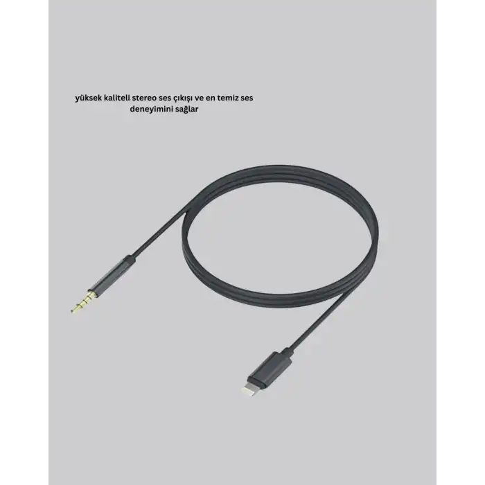 Ses Adaptörü Kablo 1 Metre iPhone Uyumlu Aux Bağlantı