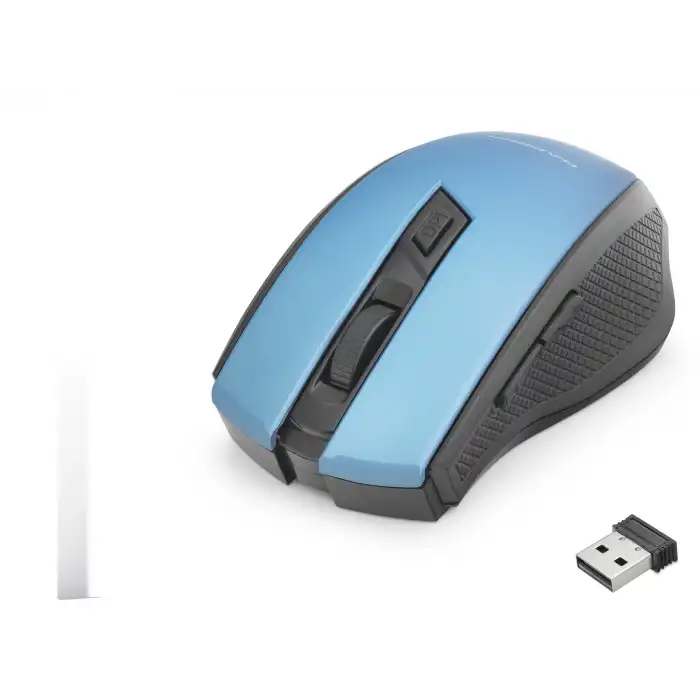 Dinamik Mavi Siyah Kablosuz Mouse 800 1600 Dpi