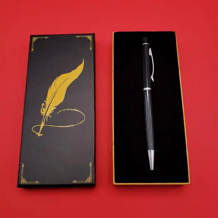 17 Cm Metal Kalem Siyah Touchpen