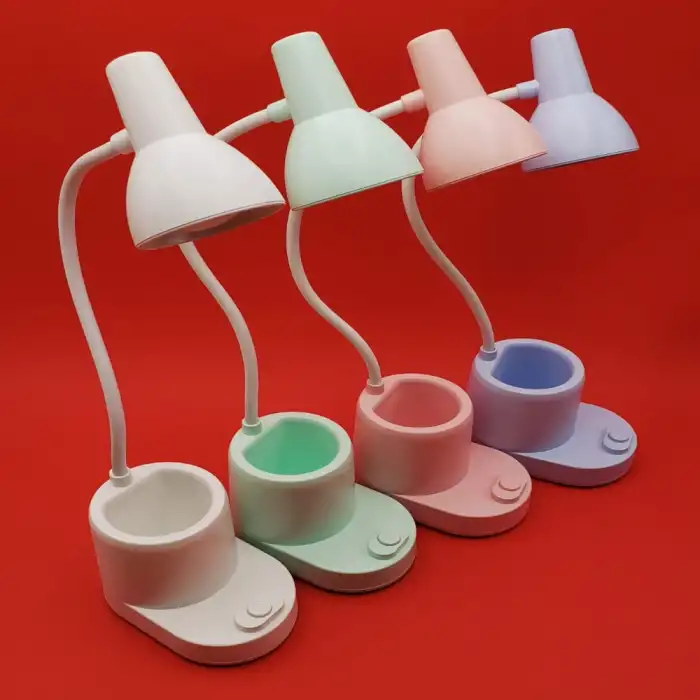 30 Cm Plastik 3 Adet Masa Lambası Kalemlikli