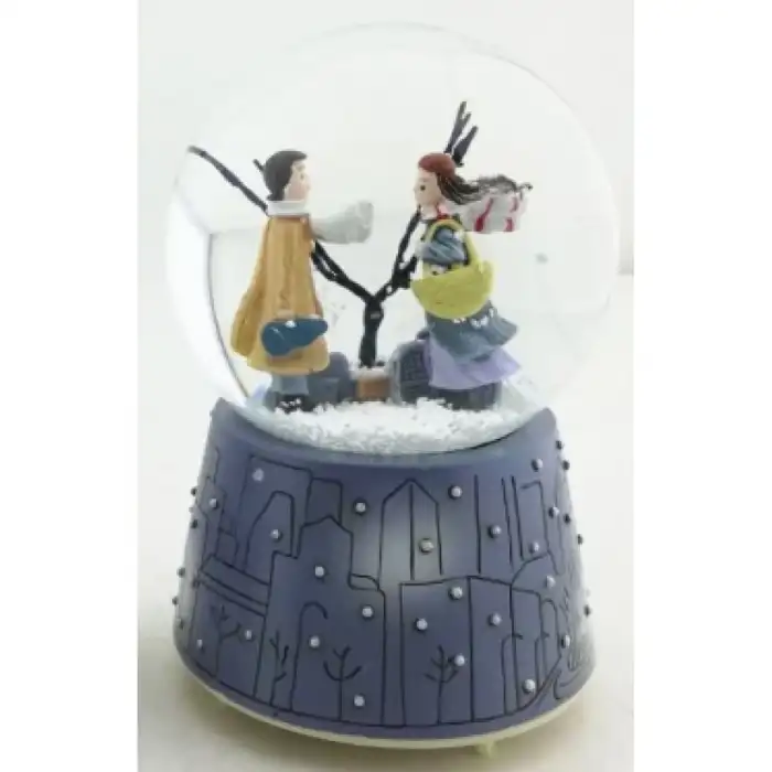 Orta Boy Kış Masalı Kar Küresi 13x8x8 cm Dekorasyon