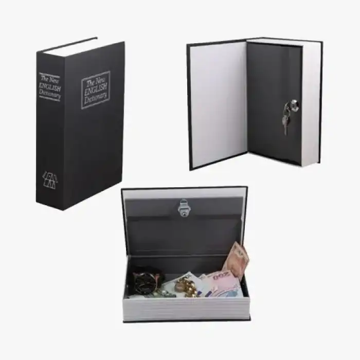 Şık Kitap Görünümlü Kasa Kumbara 18x11.5 cm