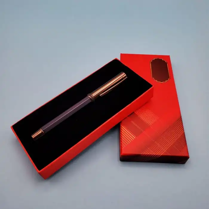 17 Cm Metal Kalem Kutulu Lacivert
