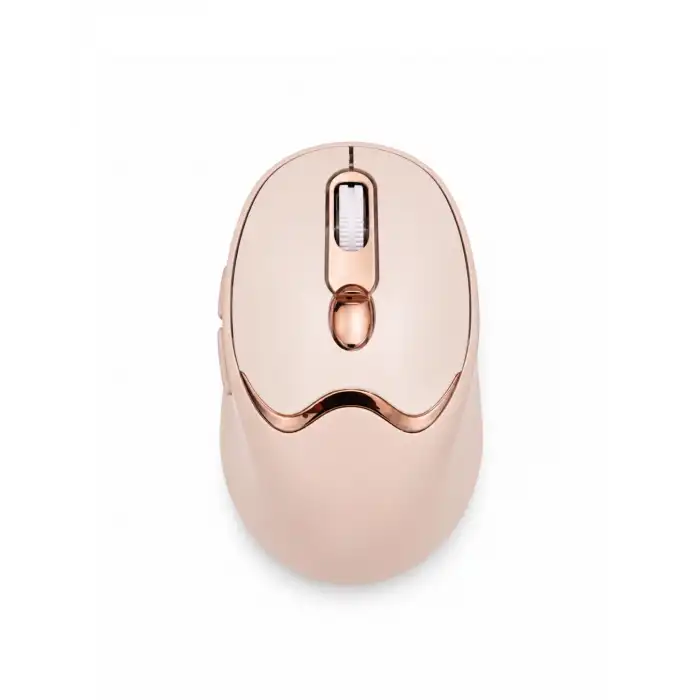 Şarjlı Kablosuz Mouse Bluetooth 2.4G Altın Renk