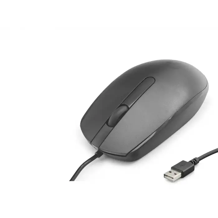 Ergonomik Siyah Optik Mouse 1200 Dpi Kablolu USB