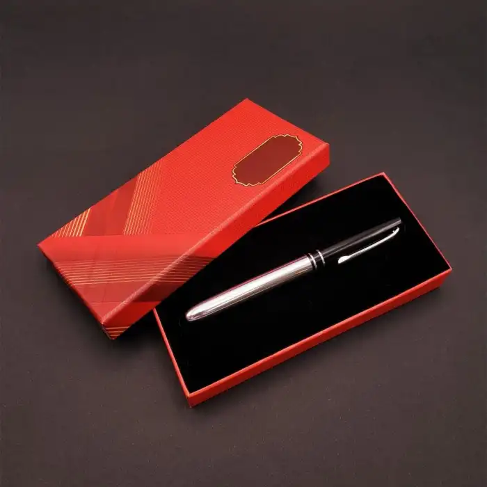 17 Cm Kalem Metal Silver Kutulu