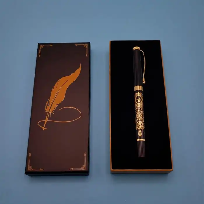17 Cm Metal Kalem Osmanlı Kutulu