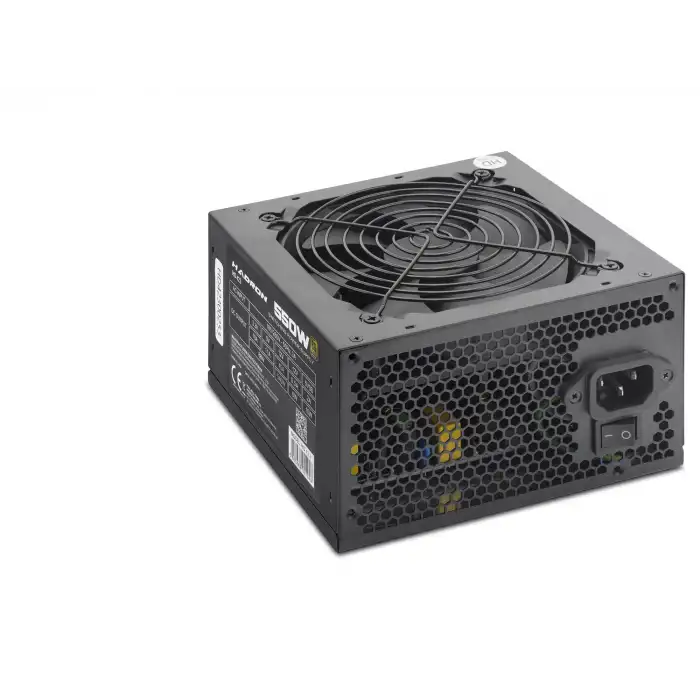 550W Ölçülü Pc Power Supply Güç Kaynağı 12 Cm Fan Atx 80 Plus Siyah