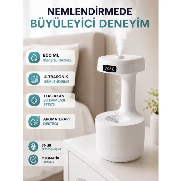 Dekoratif Su Damlası Nemlendirici 1 Adet